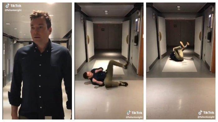 jimmyfallontiktokchallenge jimmy-fallon-rolling-into-a-tumbleweed
