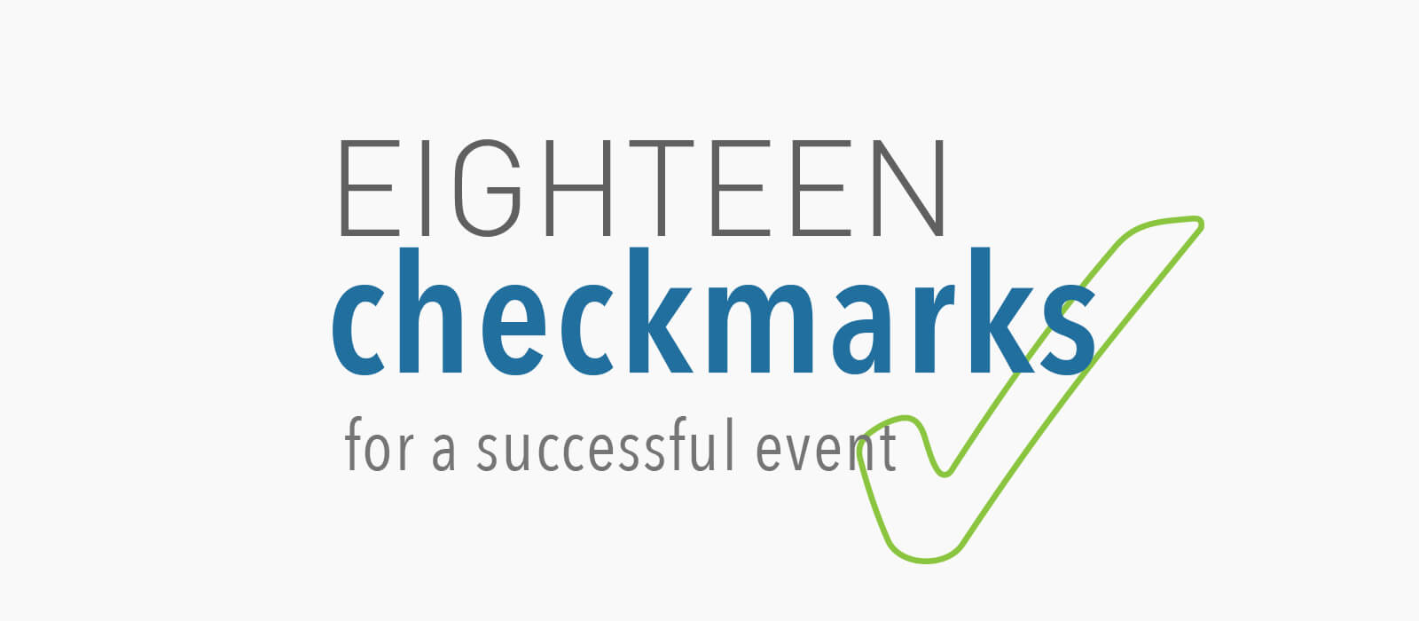 18 Checkmarks for a Successful Event